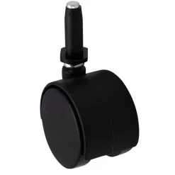 Roulette Et Roue-Roulette jumelée pivotante sans frein ø50 mm, tige, charge max 40kg