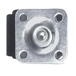 Roulette jumelée pivotante sans frein ø40 mm, plaque, charge max 30kg
