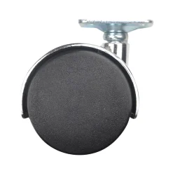 Roulette jumelée pivotante sans frein ø50 mm, plaque 38 x 38 mm chromé, charge max 40 kg