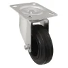 Roulette pivotante noire ø10 cm, charge max 75 kg