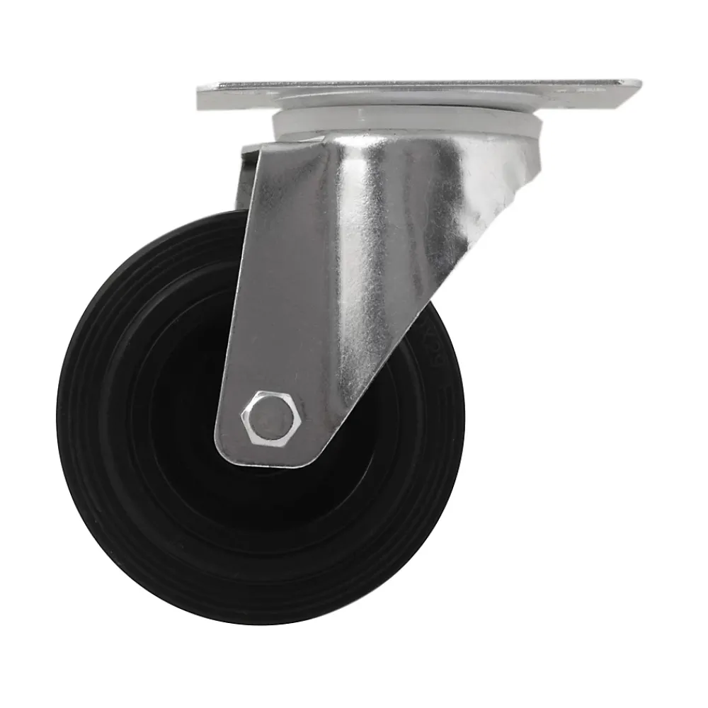 Roulette pivotante noire ø10 cm, charge max 75 kg