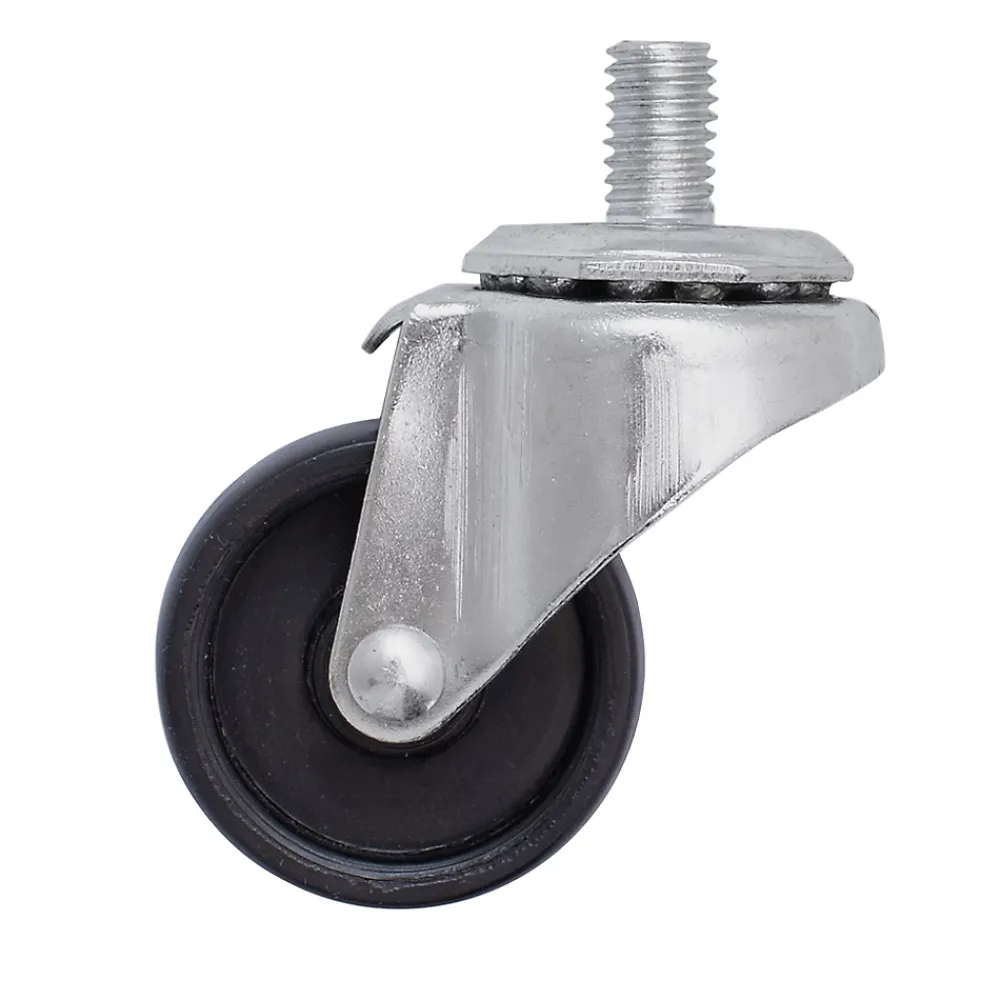Roulette Et Roue-Roulette pivotante sans frein ø40 mm, plaque 10 x 15 mm, 20kg