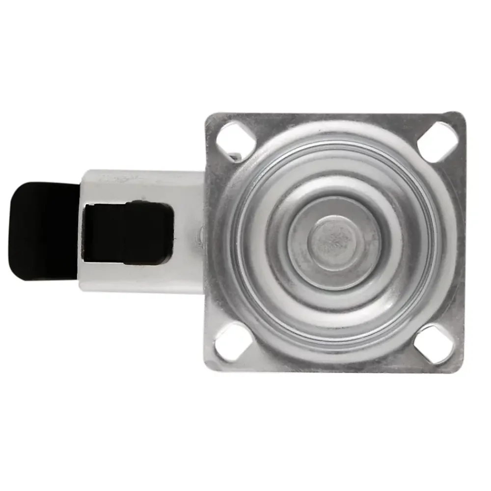 Roulette Et Roue-Roulette pivotante sur plaque grise ø7.5 cm avec freins, charge max 60 kg