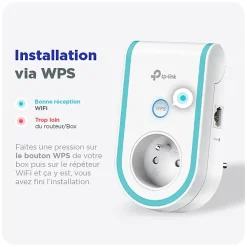 TP-link Routeur Et Extension Wifi-Répéteur WiFi AC1200 avec prise intégrée