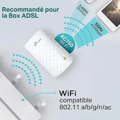 TP-link Routeur Et Extension Wifi-Répéteur WiFi bi-bande AC750 blanc