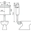 Regiplast Réservoir Wc-Réservoir WC - REGI SUPER - - Simple débit - Semi-bas - Interrompable
