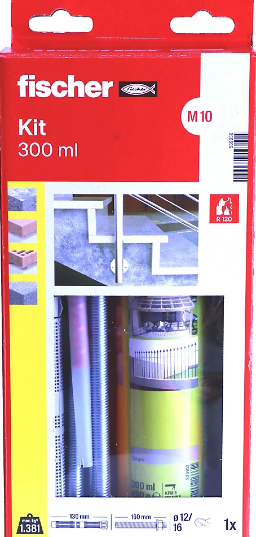 Fischer Résine de scellement chimique FIS HT II 300 ml