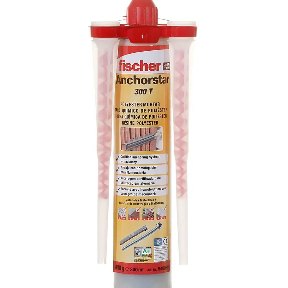 Fischer Cheville Scellement Chimique-Résine polyester pour charges lourdes 300ML