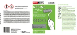 Soloplast Mastic, Cartouche Joint Et Silicone-Résine type R123 + durcisseur époxy type R614 1kg