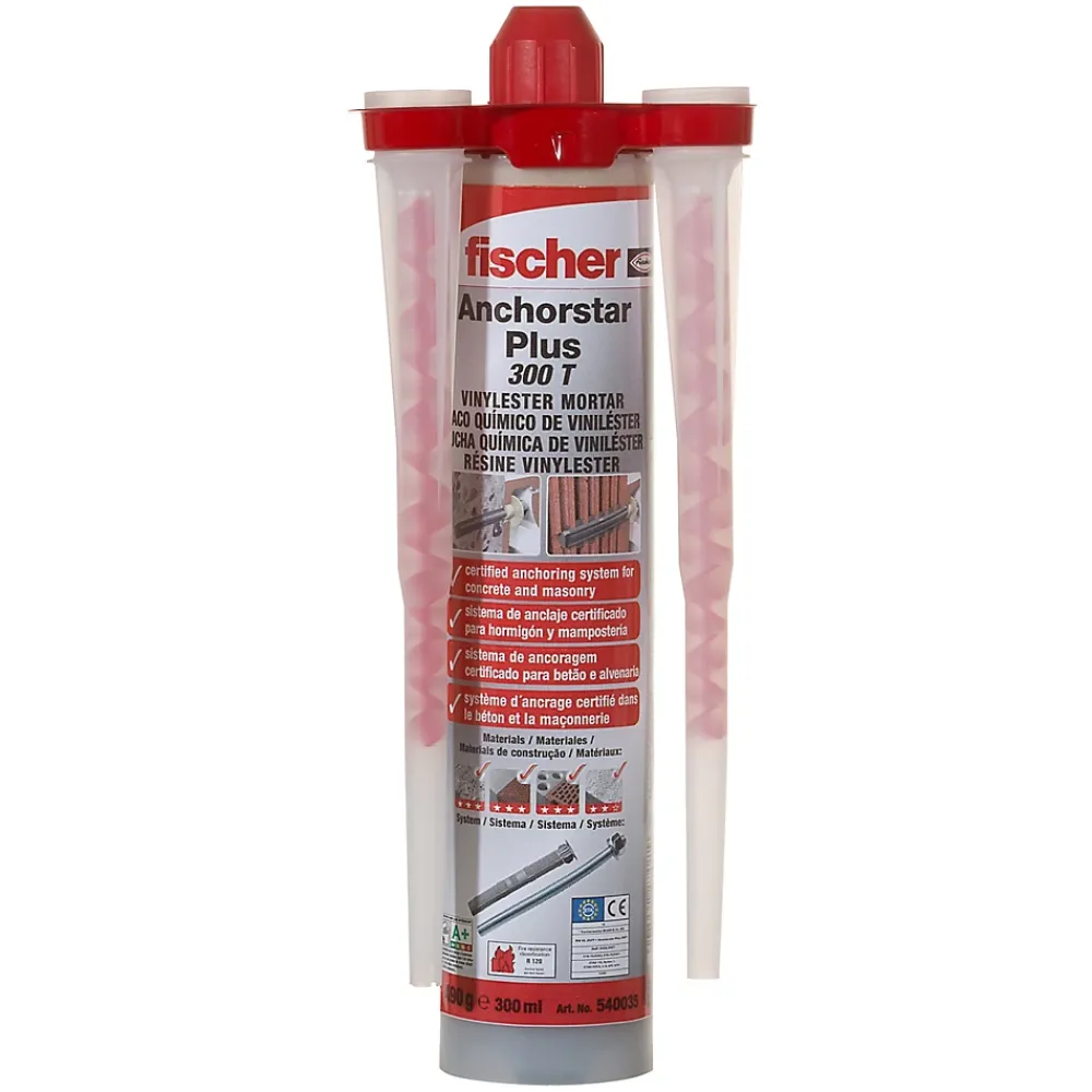 Fischer Cheville Scellement Chimique-Résine vinylester pour charges lourdes 300ML