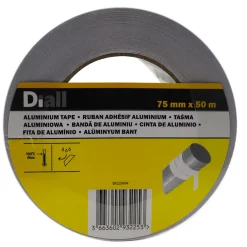 Diall Ruban Adhésif-Ruban adhésif Aluminium , 50 m x 75 mm