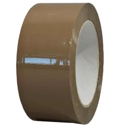 Tecplast Ruban adhésif d'emballage polypropylène havane 28mic - rouleau adhésif marron 48 mm x 100 m