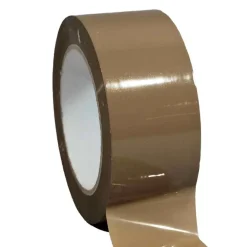 Tecplast Ruban Adhésif-Ruban adhésif d'emballage polypropylène havane 28mic - rouleau adhésif marron 48 mm x 100 m - Carton de 36