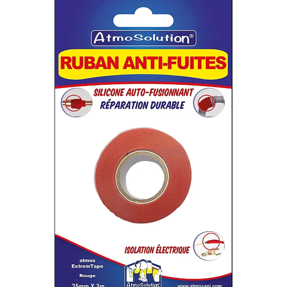 Atmos Ruban Isolant Électrique-Ruban anti-fuites Extrême Tape rouge 3m