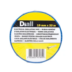 Diall Ruban Isolant Électrique-Ruban d'isolation électrique 19 mm x 33 m bleu