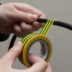 Diall Ruban Isolant Électrique-Ruban d'isolation électrique 19 mm x 33 m vert et jaune
