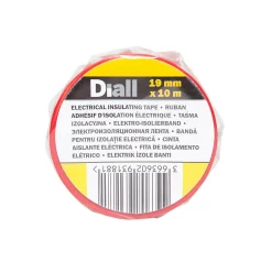 Diall Ruban d'isolation électrique 19 mm x 10 m rouge
