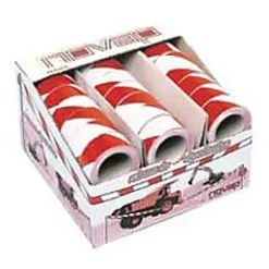 Diall Ruban plastique de chantier rouge/blanc 50 mm x 100 m