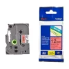 Brother Ruban pour étiqueteuse TZE431 noir sur rouge 12 mm x 8 m