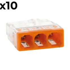 Wago Accessoire De Raccordement-Sachet de 10 bornes 3 entrées série 2273 -