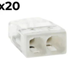 Wago Sachet de 20 bornes 2 entrées série 2273 -