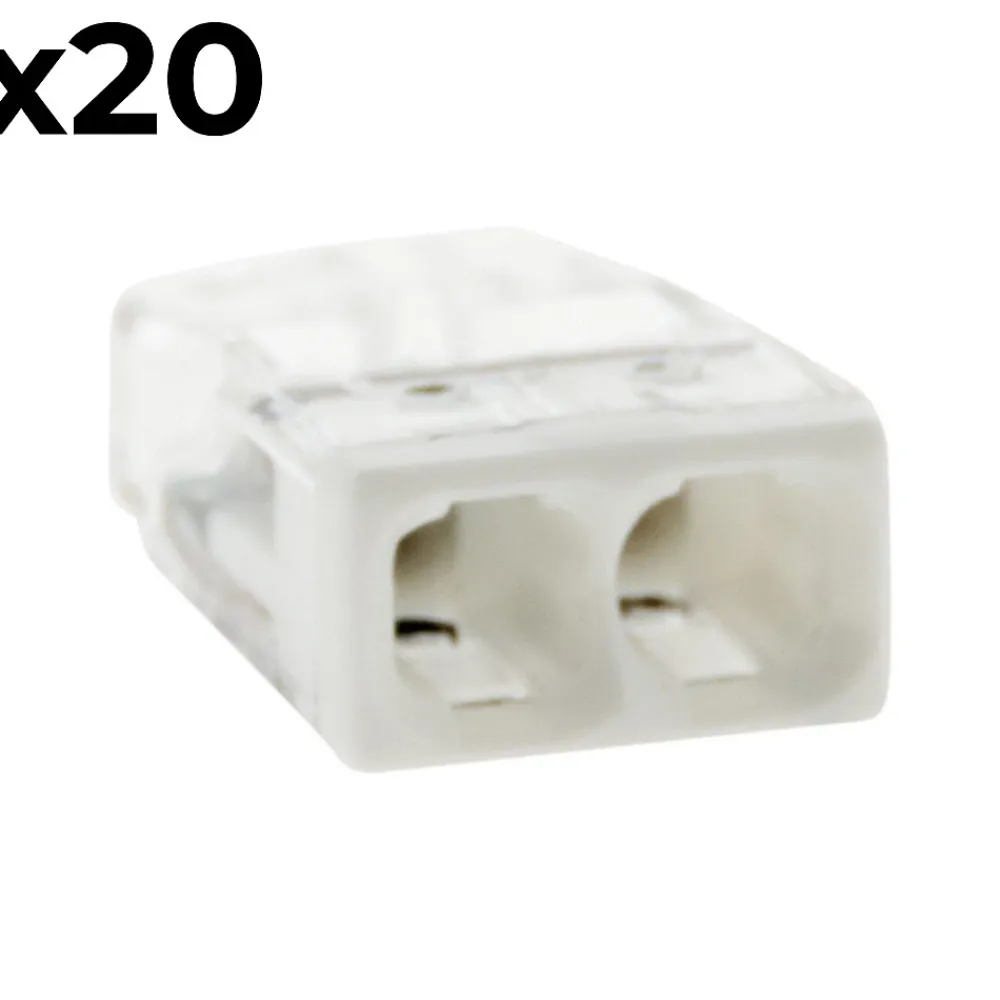 Wago Sachet de 20 bornes 2 entrées série 2273 -