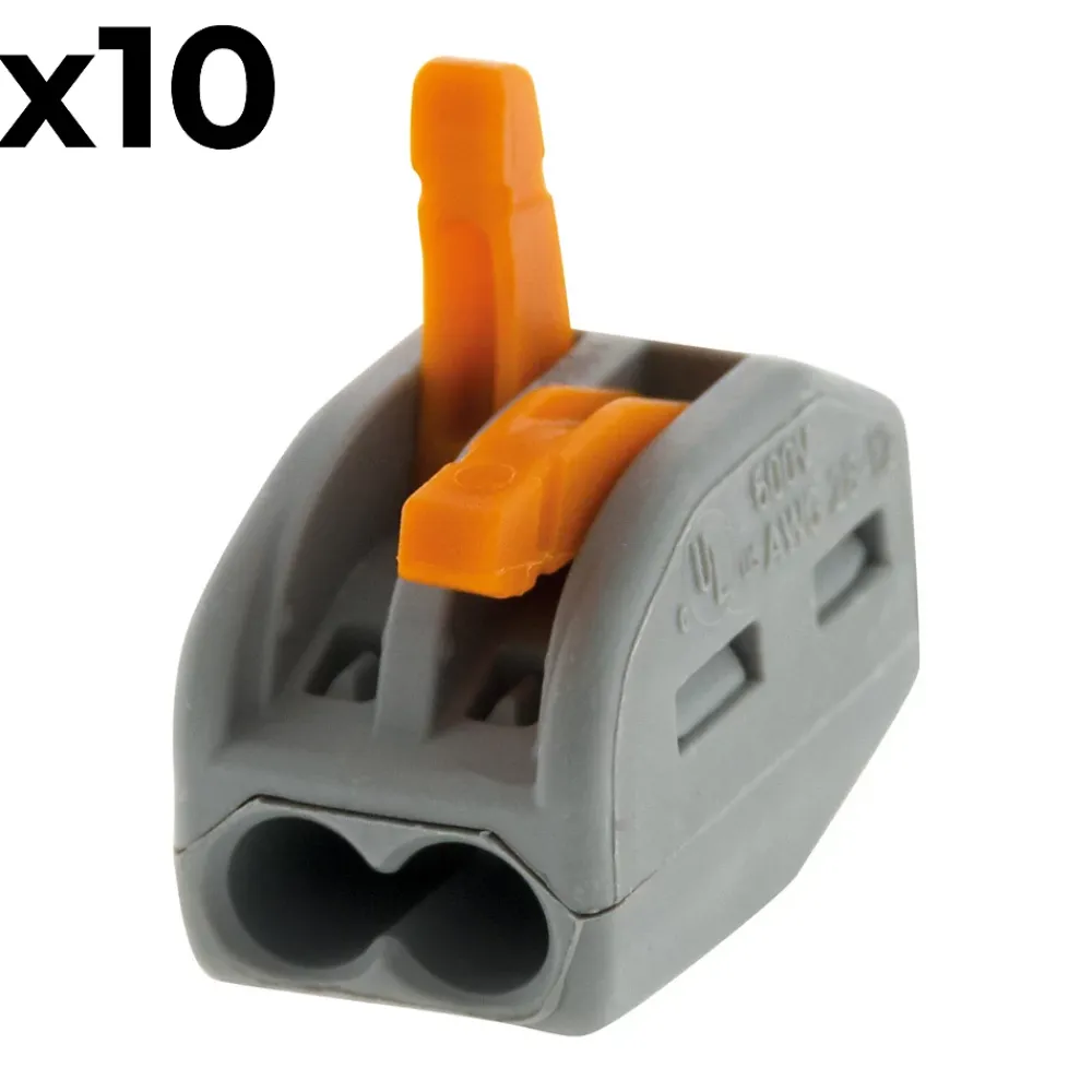 Wago Accessoire De Raccordement-Sachet de 10 bornes 2 entrées série 222 -