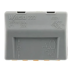 Wago Sachet de 5 bornes 5 entrées série 222 -