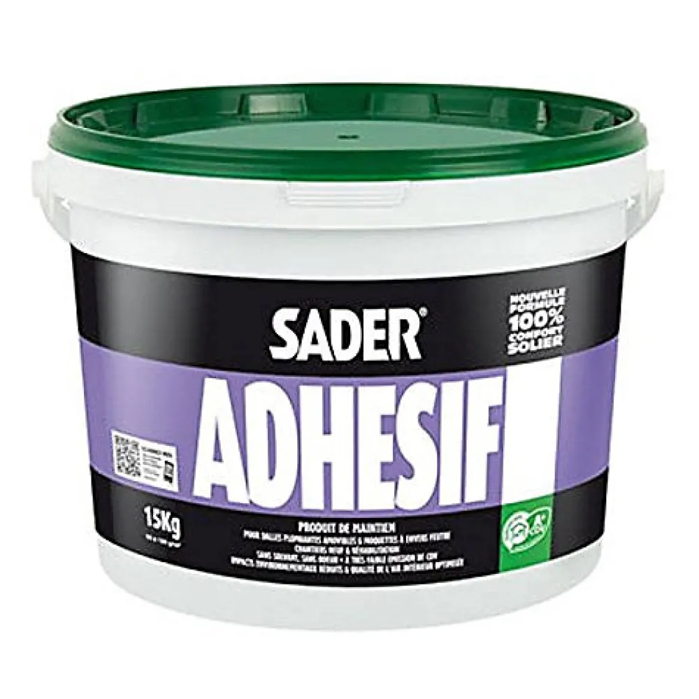 Sader ADHÉSIF 15KG Produit de maintien en phase aqueuse