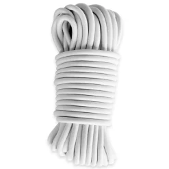 Tecplast Sandow élastique Blanc 20 mètres - Qualité PRO 9SW - Tendeur pour bâche de diamètre 9 mm