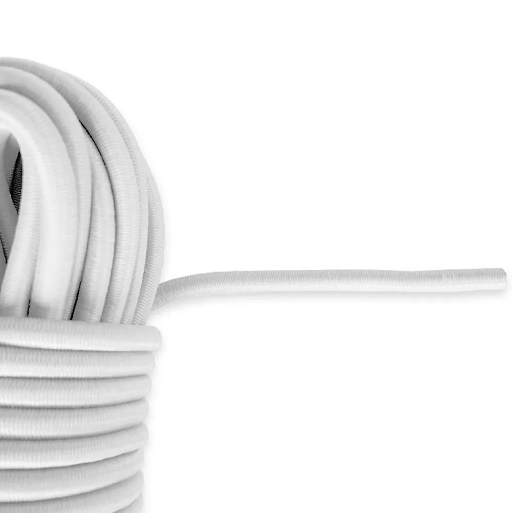 Tecplast Sandow élastique Blanc 30 mètres - Qualité PRO 9SW - Tendeur pour bâche de diamètre 9 mm