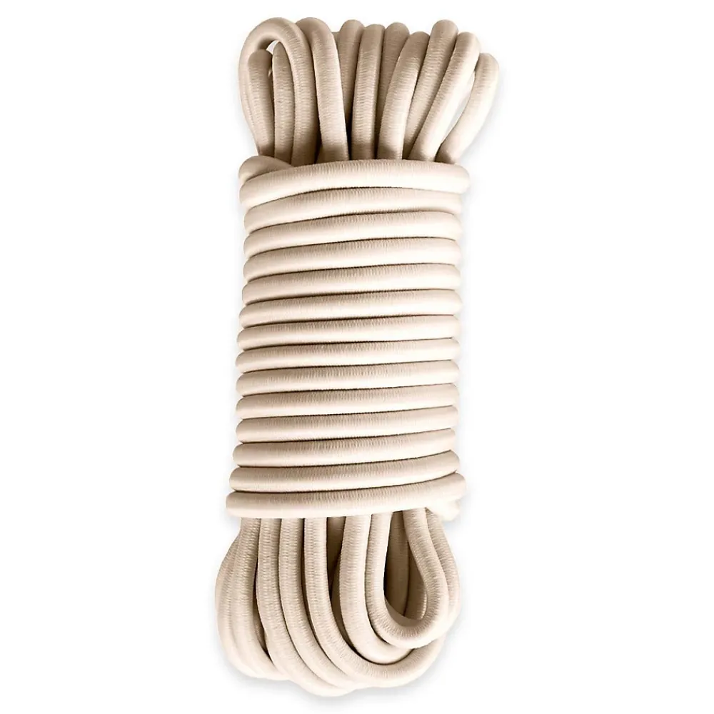 Tecplast Sandow élastique Ivoire 15 mètres - Qualité PRO 9SW - Tendeur pour bâche de diamètre 9 mm