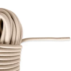 Tecplast Sandow élastique Ivoire 15 mètres - Qualité PRO 9SW - Tendeur pour bâche de diamètre 9 mm