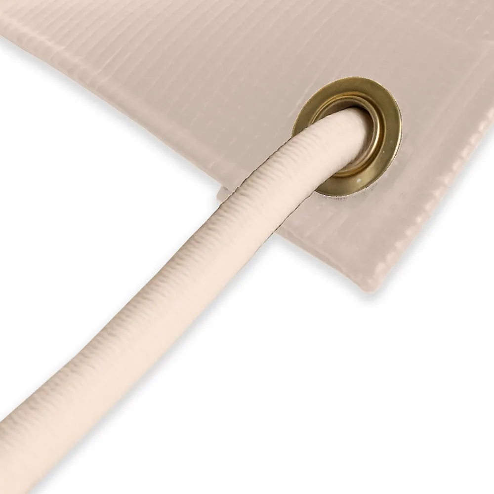 Tecplast Tendeur, Sandow Et Élastique-Sandow élastique Ivoire 20 mètres - Qualité PRO 9SW - Tendeur pour bâche de diamètre 9 mm