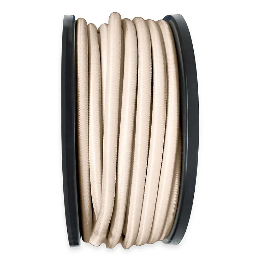Tecplast Tendeur, Sandow Et Élastique-Sandow élastique Ivoire 25 mètres - Qualité PRO 9SW - Tendeur pour bâche de diamètre 9 mm