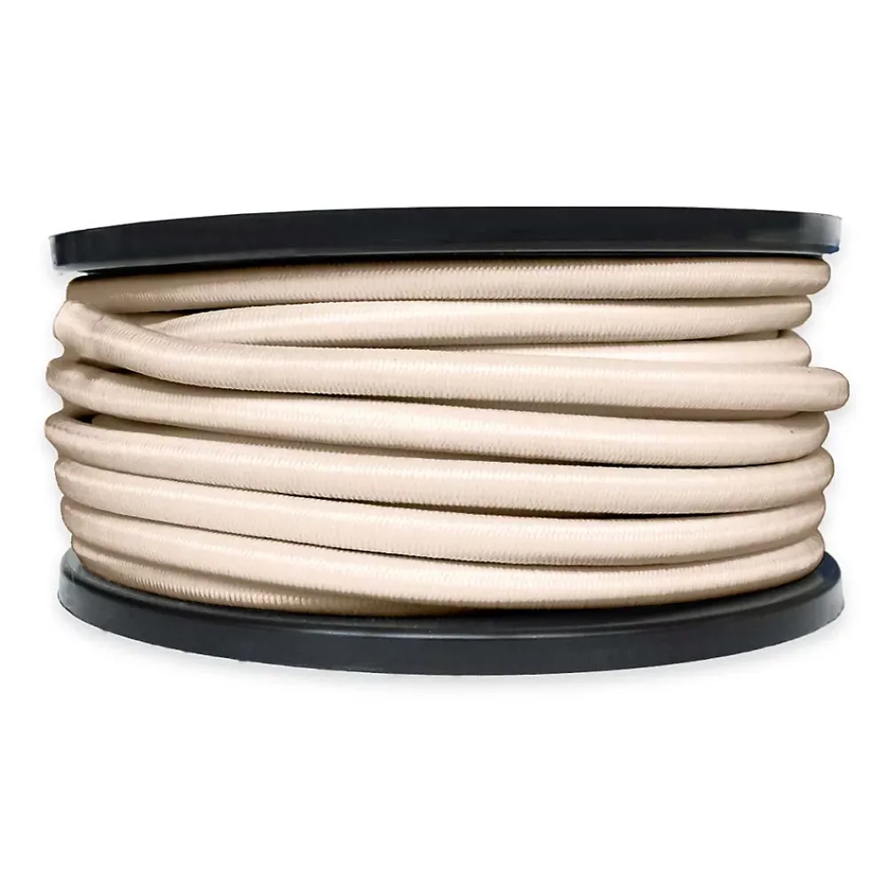Tecplast Tendeur, Sandow Et Élastique-Sandow élastique Ivoire 25 mètres - Qualité PRO 9SW - Tendeur pour bâche de diamètre 9 mm