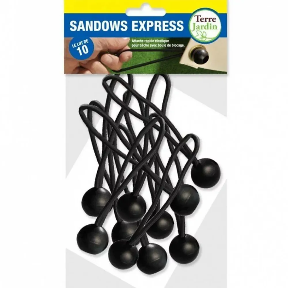 Terre Jardin Sandow élastique pour bâche - Lot de 10