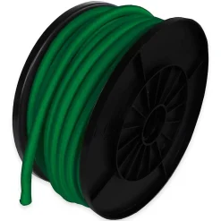 Tecplast Tendeur, Sandow Et Élastique-Sandow élastique Vert 25 mètres - Qualité PRO 9SW - Tendeur pour bâche de diamètre 9 mm
