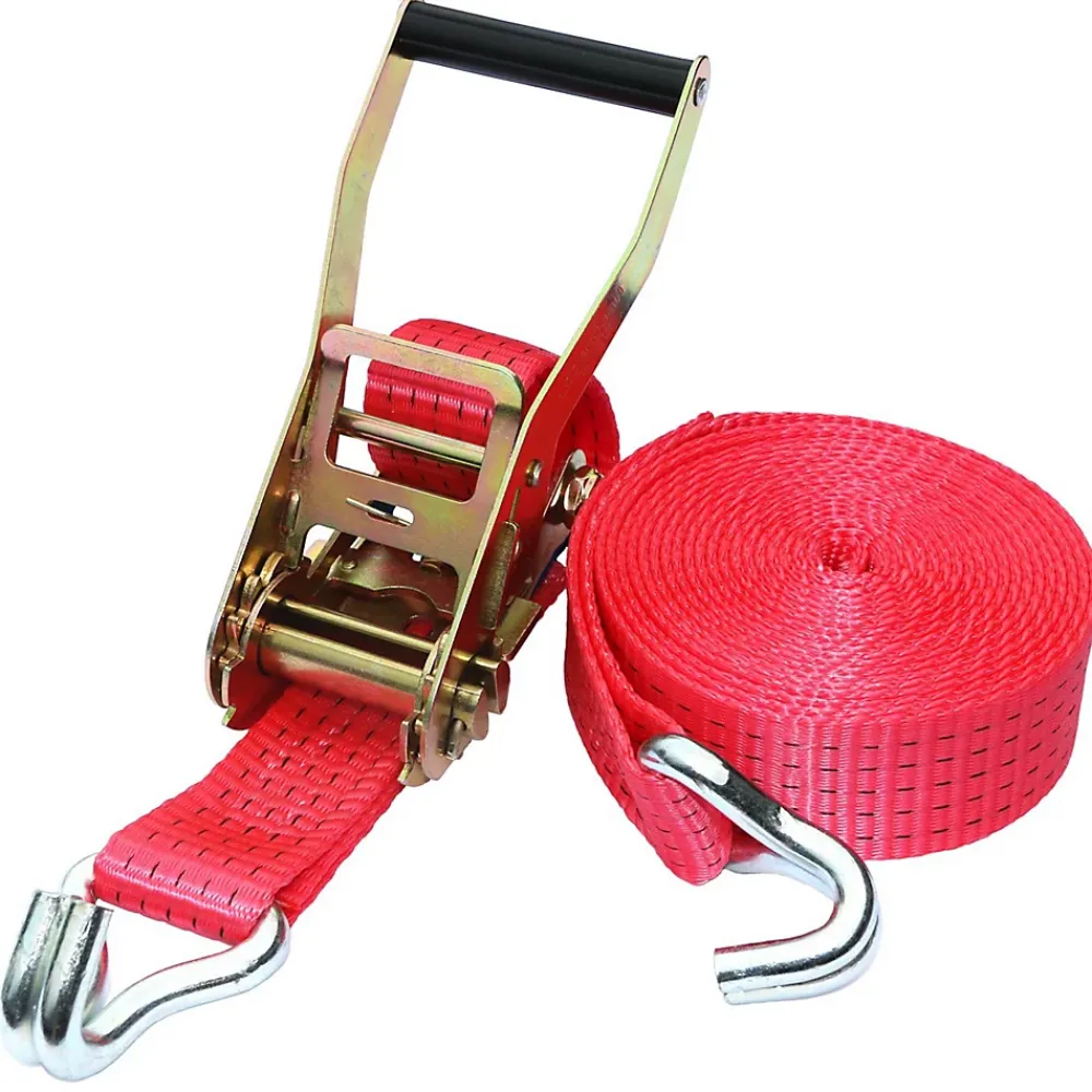 Saniverre Sangle-Sangle d'arrimage avec tendeur à cliquet 10 mètres - 5 tonnes