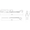 Thirard Sangle-Sangle de serrage, 8m, à cliquet, crochets JJ, jaune -