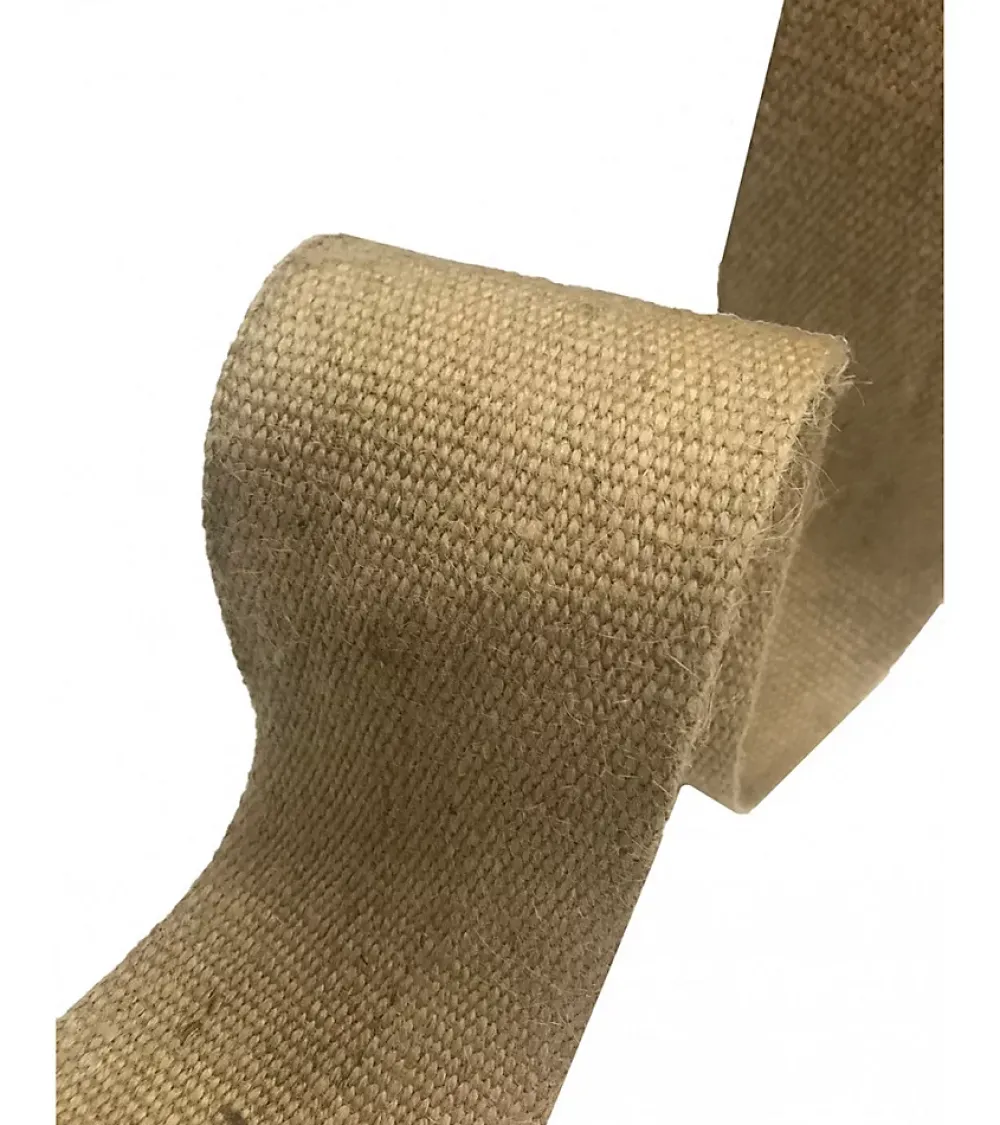 Secodir Sangle-Sangle Jute Naturelle 85mm Bobine x 100 mètres