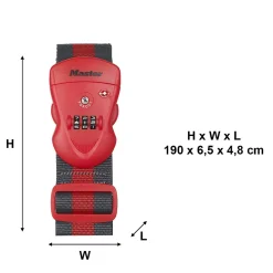Master Lock Sangle pour bagages à combinaison TSA 2 m
