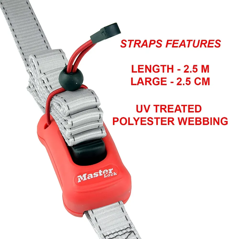 Master Lock Sangle prémontée à boucle autoblocante 2,5m x 25mm