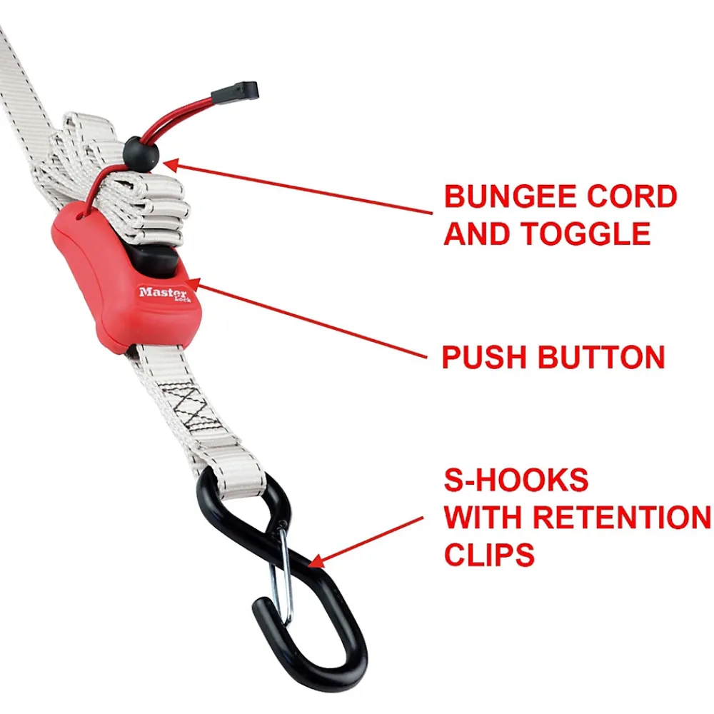 Master Lock Sangle prémontée à boucle autoblocante 2,5m x 25mm