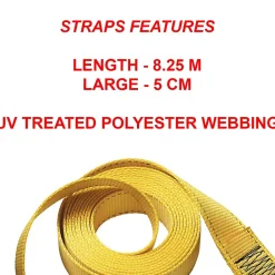Master Lock Sangles à cliquet de 8,25 m x 50 mm avec Crochet J
