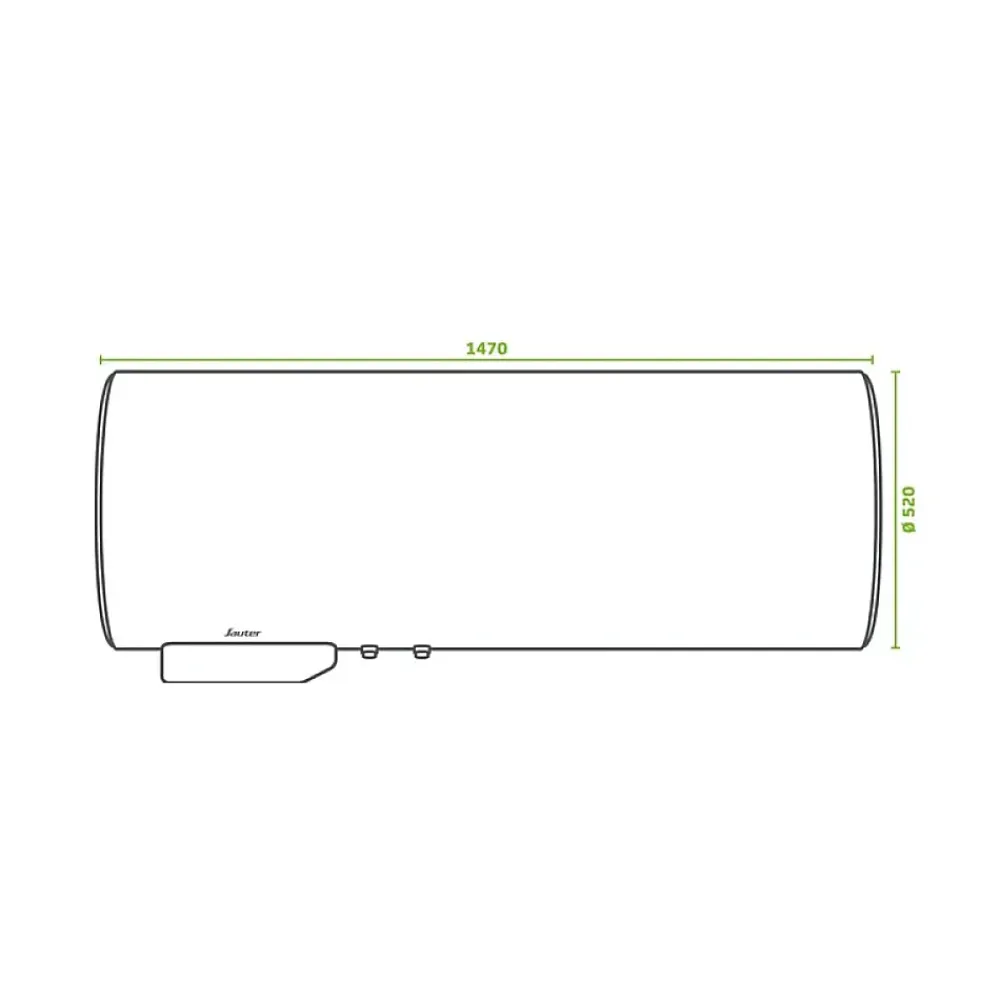 Sauter Chauffe-Eau Sauter-Chauffe-eau électrique CANGAR horizontal mural 100L - ACI Hybride