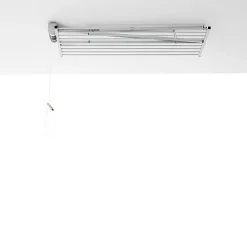 Foxydry Corde, Fil Et Ficelle-Séchoir plafond manuel blanc 152x54x25cm alu Mini 150