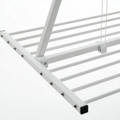 Foxydry Corde, Fil Et Ficelle-Séchoir plafond manuel blanc 152x54x25cm alu Mini 150