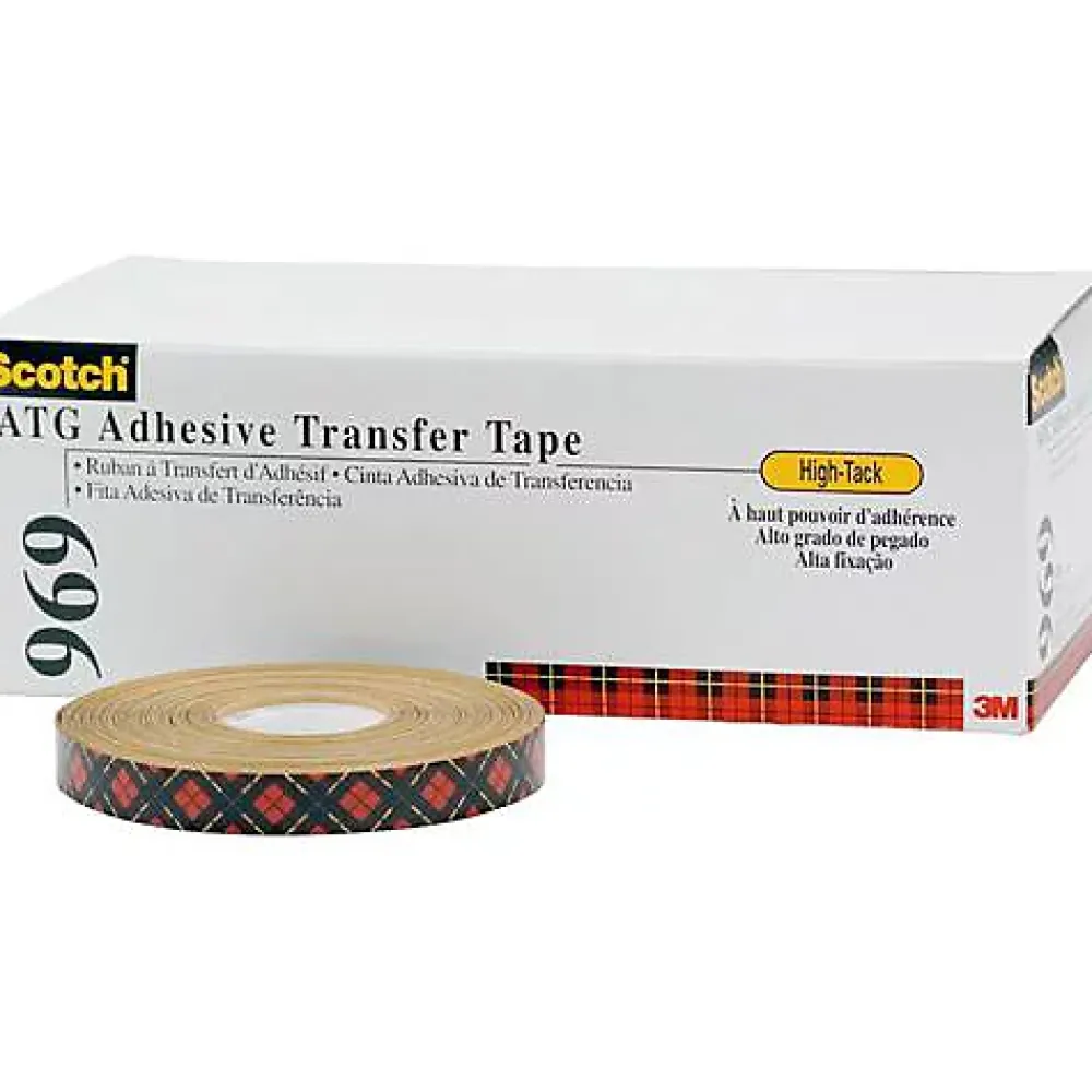 1001 Ruban Adhésif-1022 Scotch 9691916 film adhésif double face transparent 19 mm x 16,5 m - haute adhérence, 0,13 mm