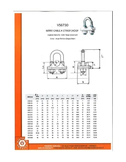 Vis Express Serre cable Etrier Acier zingué Pour Câble 12 - 1 pièce